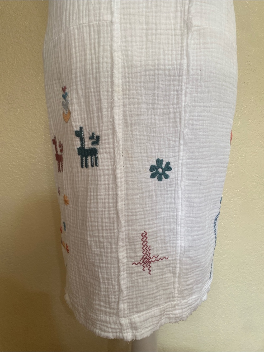 Johnny Was Cotton Gauze Embroidered Dress - Picture 8 of 9